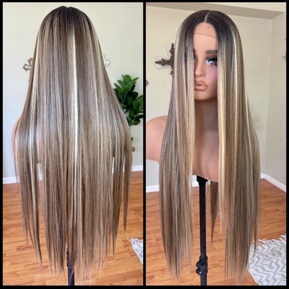 Human Hair Blended Lace Front Wig